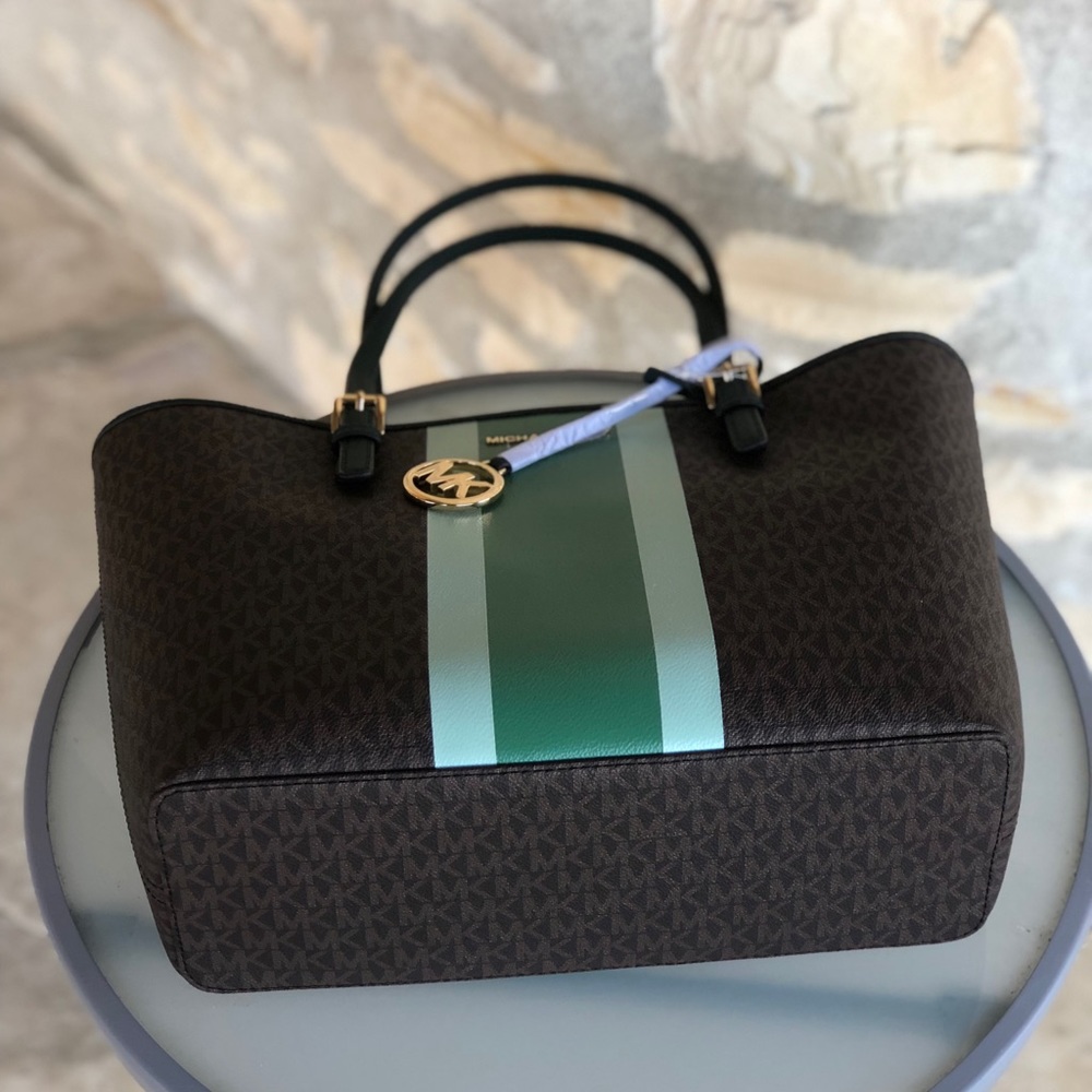 NWT Michael Kors Center Stripe tote handbag purse - Picture 4 of 8